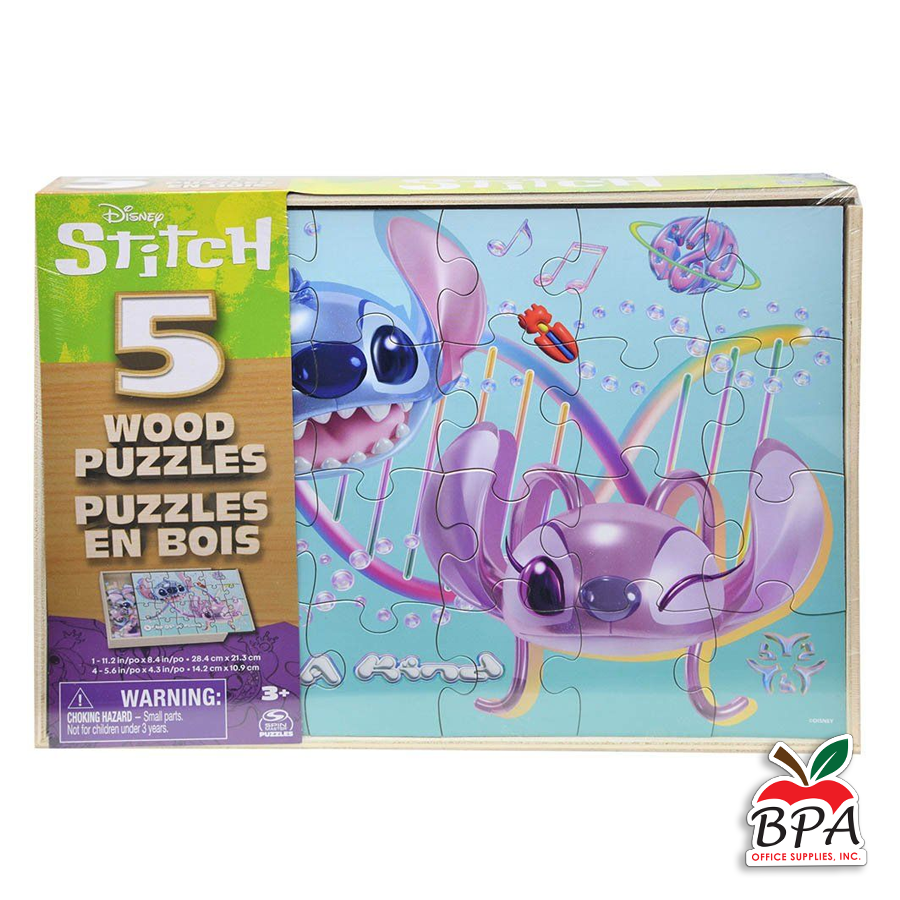 Stitch• 5 Pack Wood Puzzle
