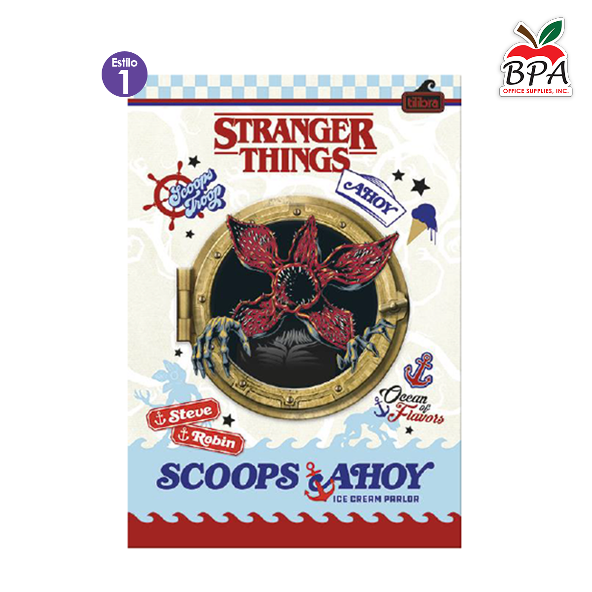Tilibra •  Libreta grande carpeta blanda "Stranger Things"