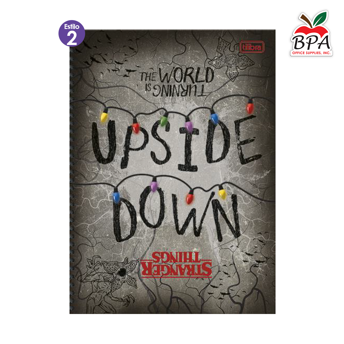 Tilibra •  Libreta grande carpeta blanda "Stranger Things"