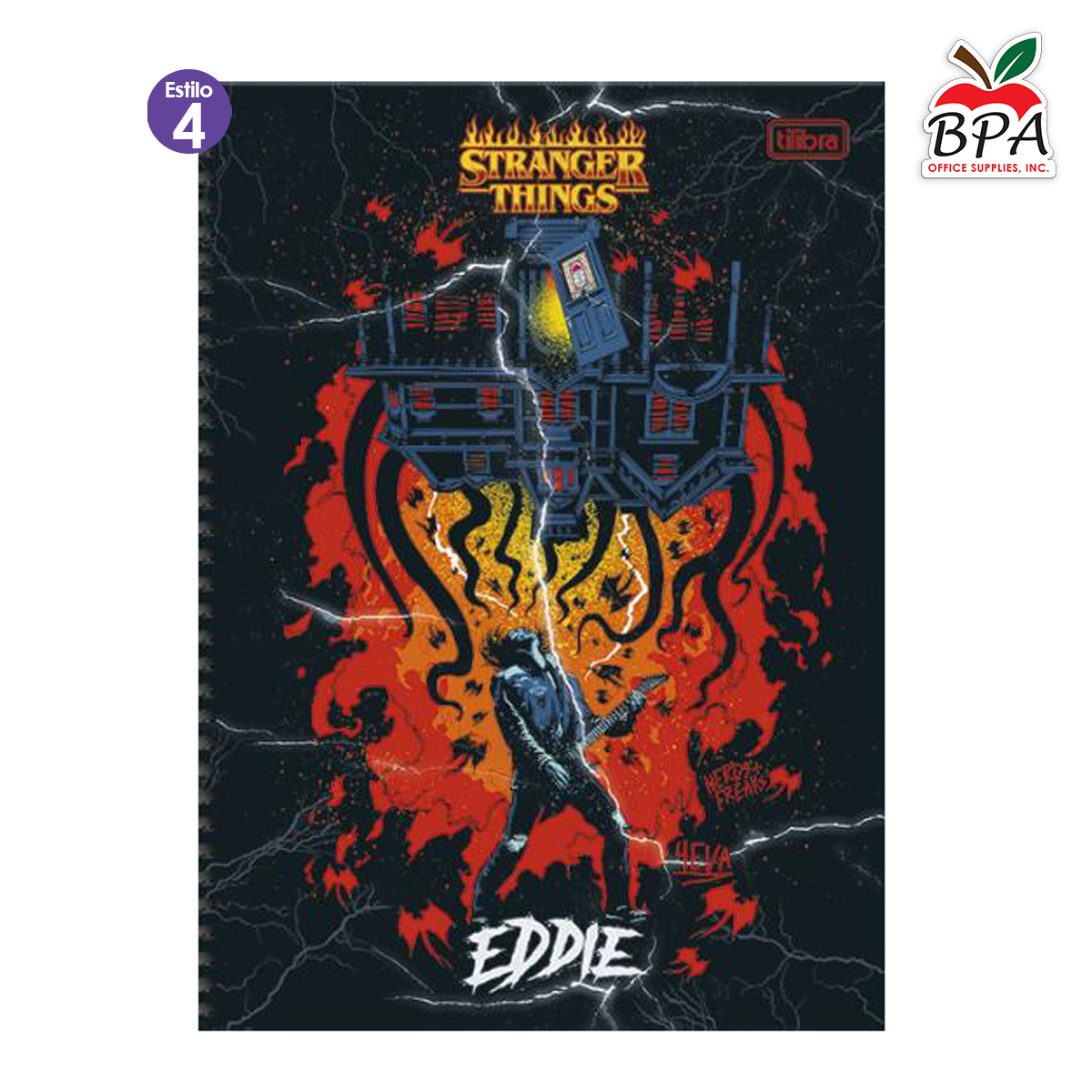 Tilibra •  Libreta grande carpeta blanda "Stranger Things"