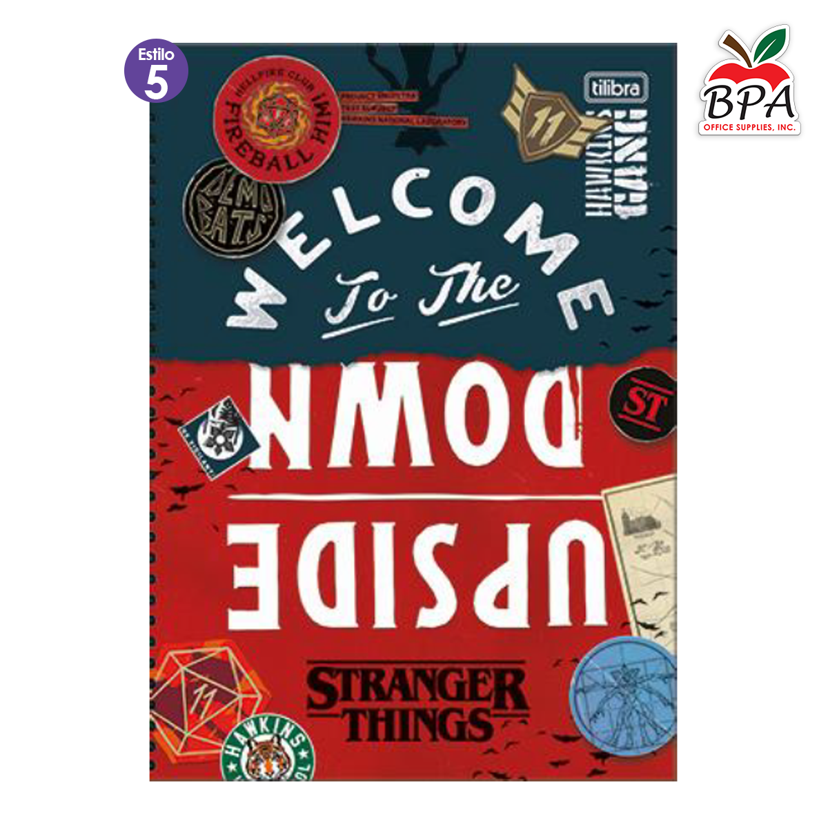 Tilibra •  Libreta grande carpeta blanda "Stranger Things"