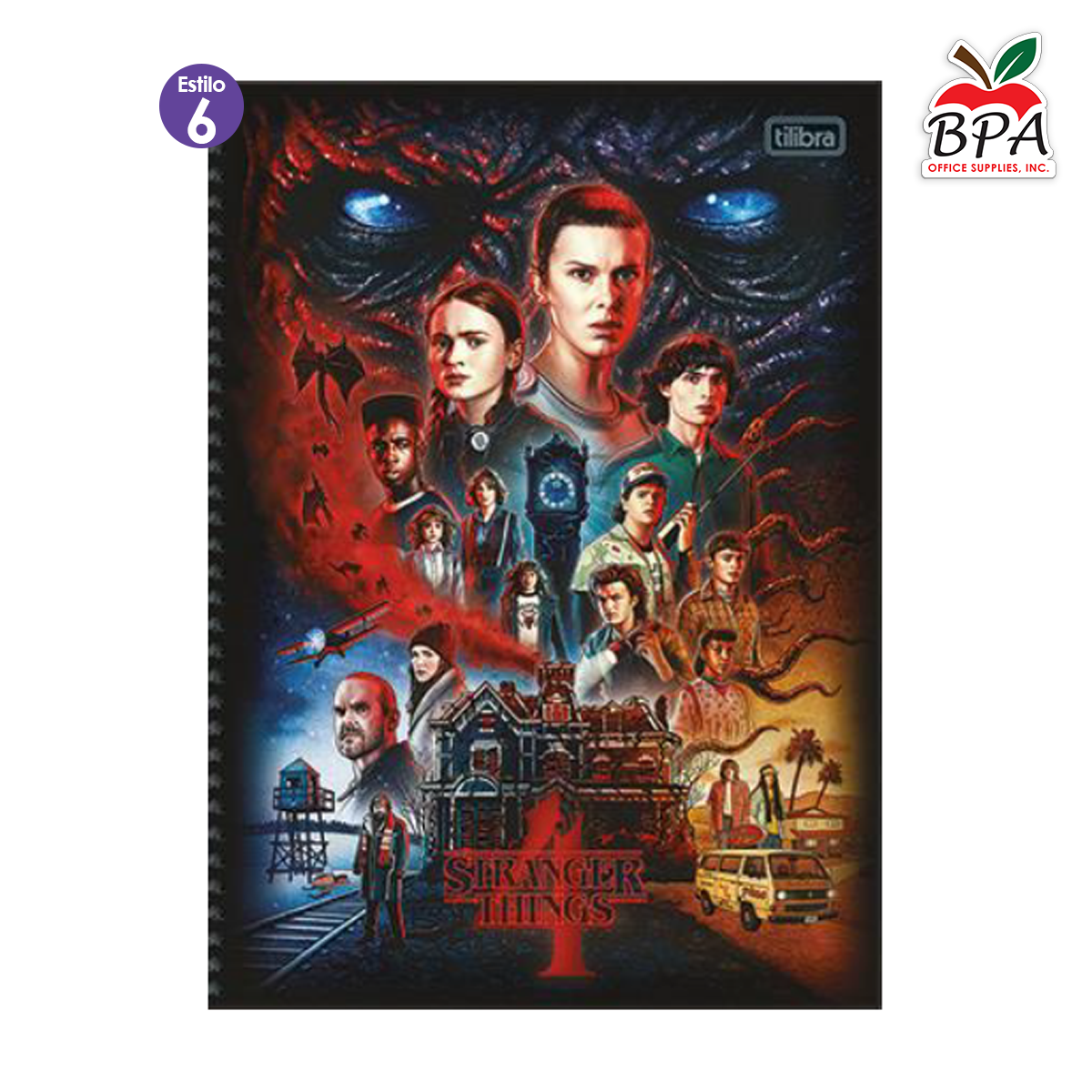 Tilibra •  Libreta grande carpeta blanda "Stranger Things"