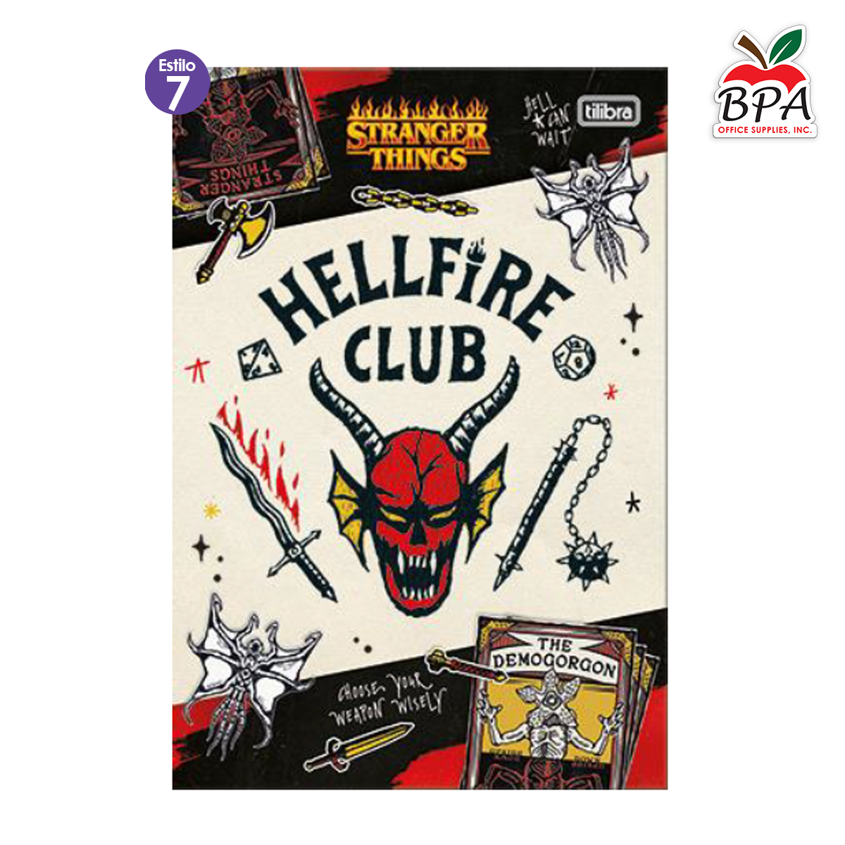 Tilibra •  Libreta grande carpeta blanda "Stranger Things"