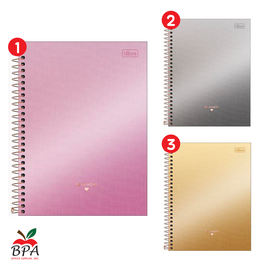 Tilibra •  Libreta espiral grande  de 1 materia: West Village (carpeta dura)