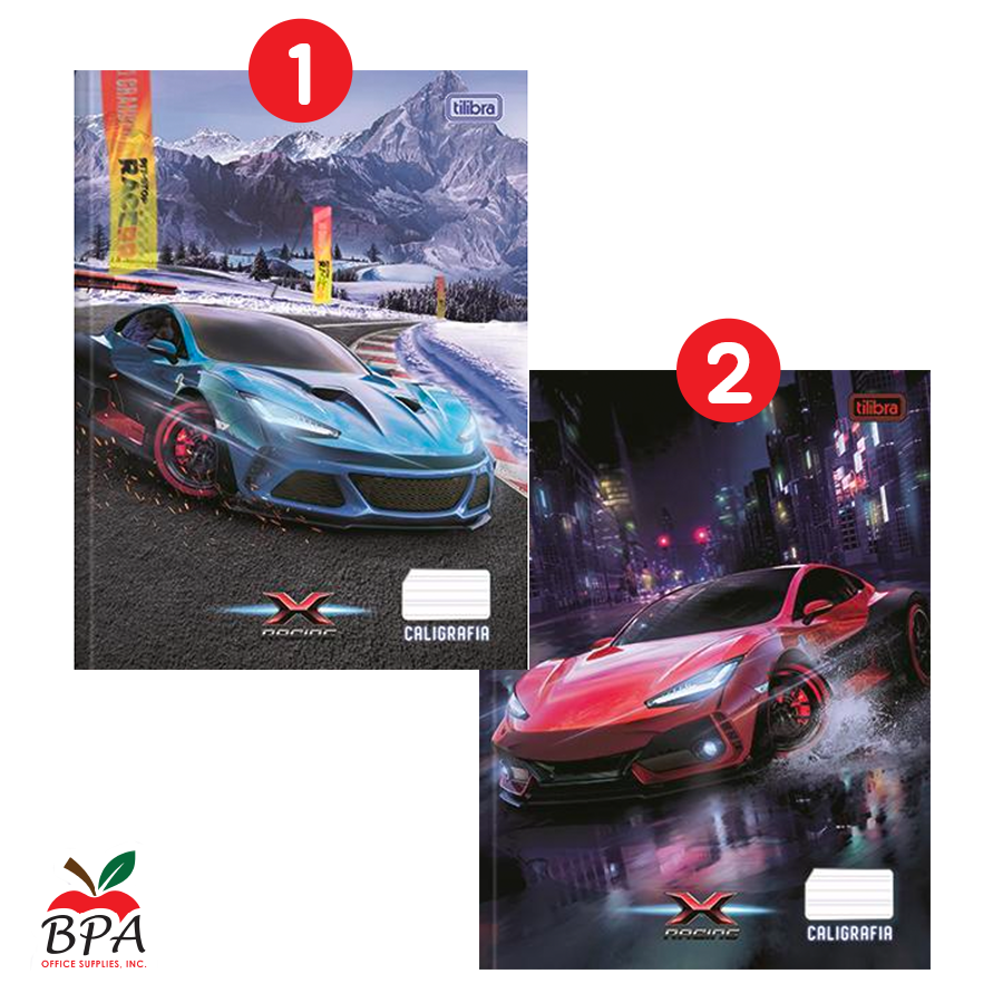 Tilibra •  Libreta caligrafía 1st (first) carpeta blanda "Xracing 2026"