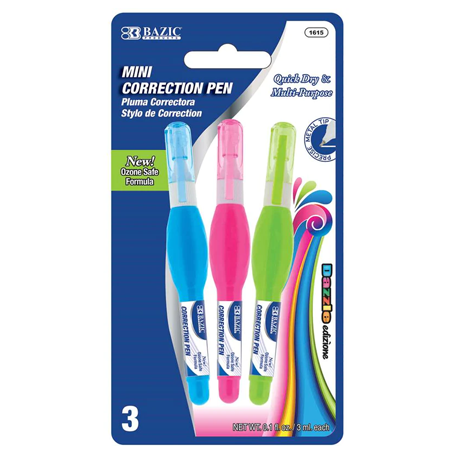 Bazic • "Correction pen" mini (set de 3)