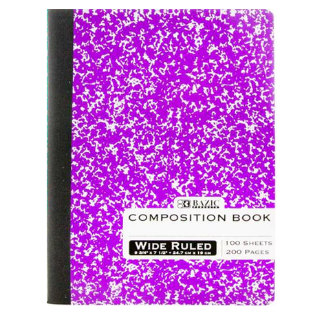 Bazic •  Libreta grande de carpeta blanda: Marble