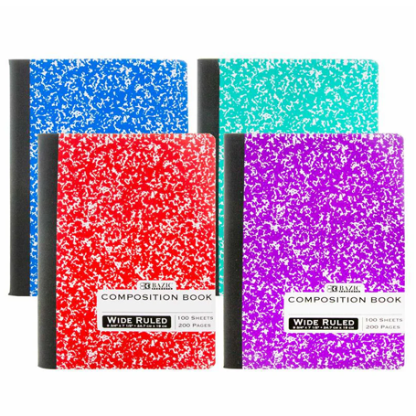 Bazic •  Libreta grande de carpeta blanda: Marble