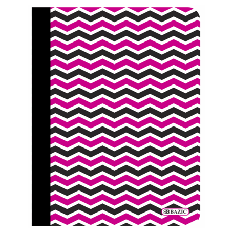 Bazic •  Libreta grande de carpeta blanda: Chevron