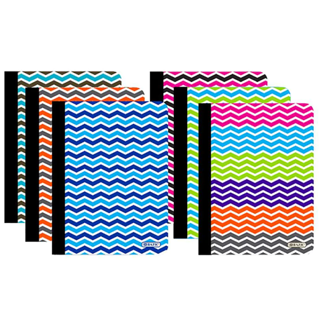Bazic •  Libreta grande de carpeta blanda: Chevron