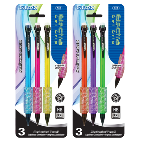 Bazic • Lápiz mecánico 0.7mm (set de 3)