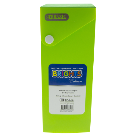 Bazic • Cartuchera plástica (colores brillantes)