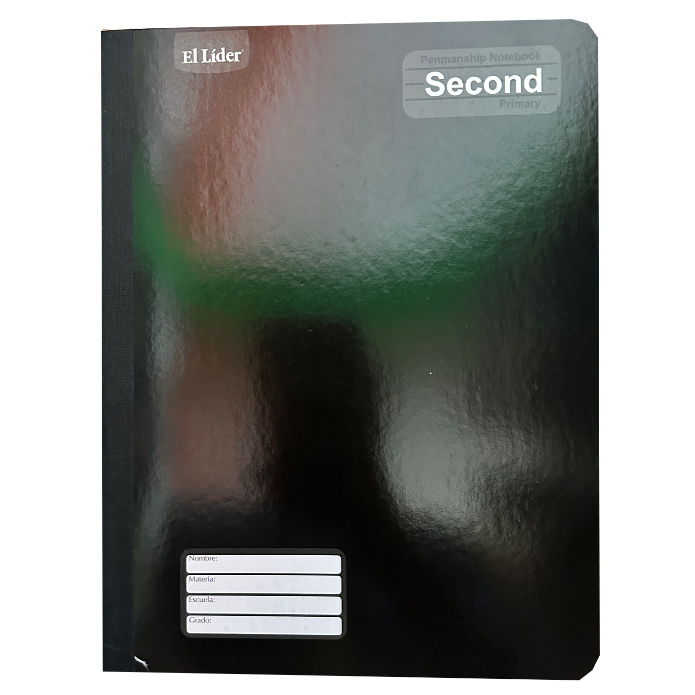 El Líder •  Libreta caligrafía 2nd (second) carpeta blanda