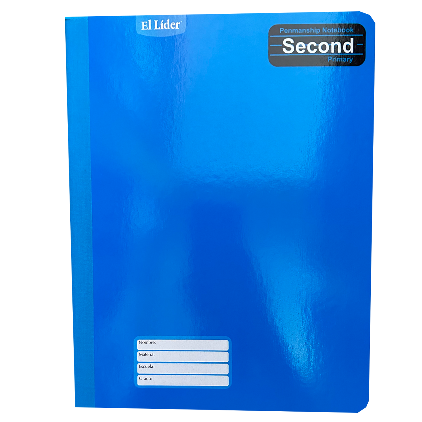El Líder •  Libreta caligrafía 2nd (second) carpeta blanda