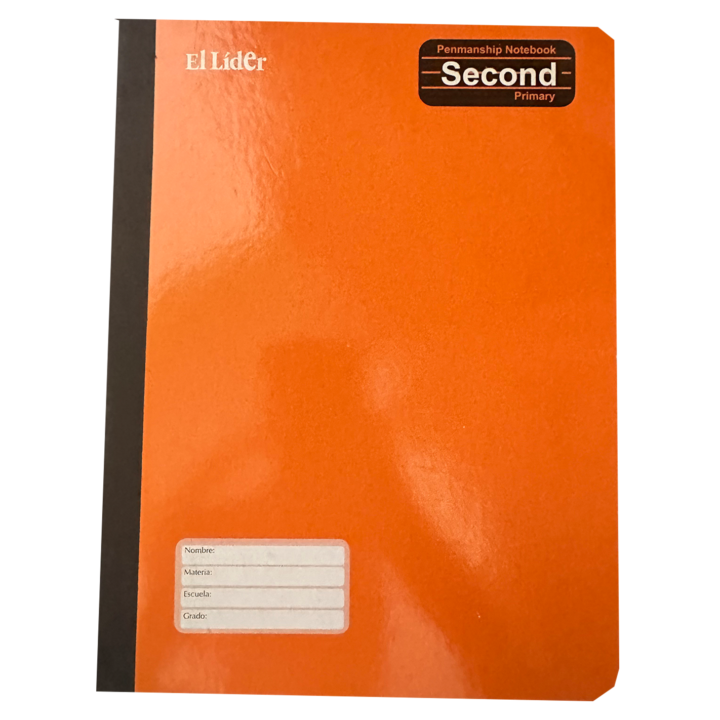 El Líder •  Libreta caligrafía 2nd (second) carpeta blanda
