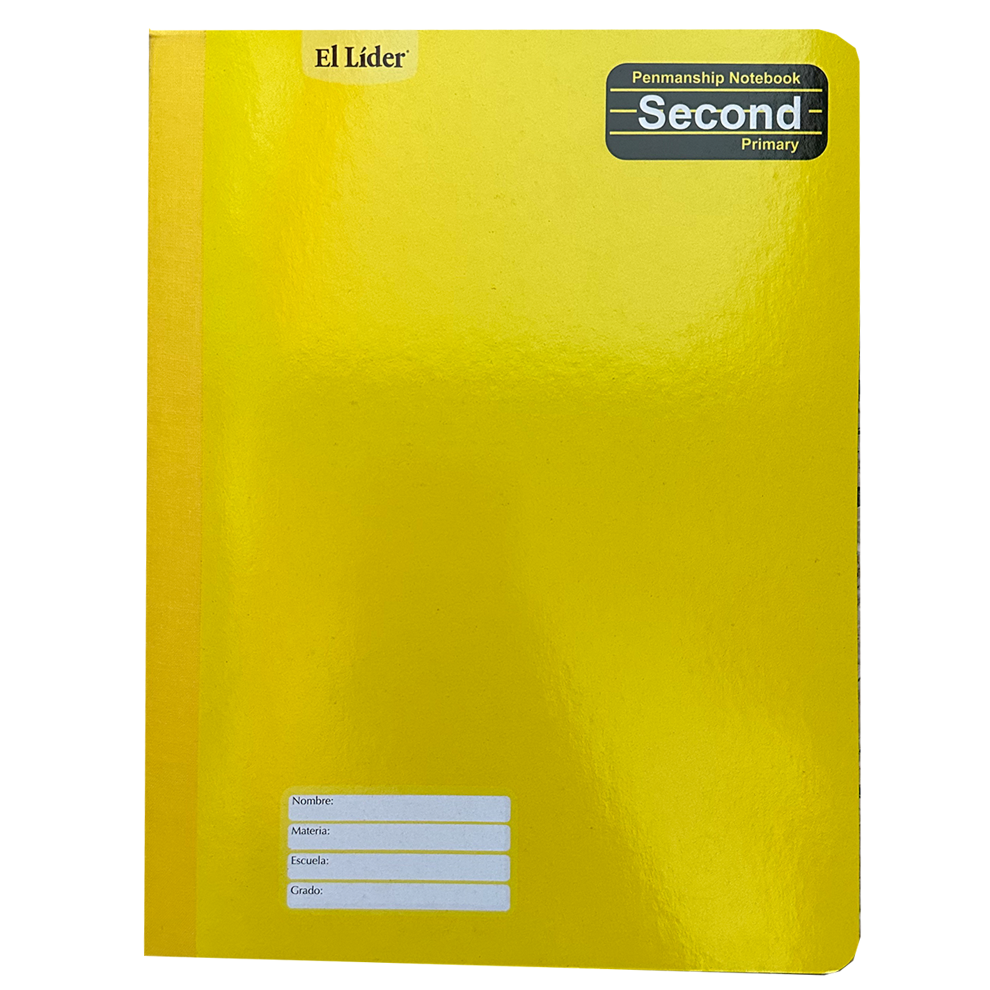 El Líder •  Libreta caligrafía 2nd (second) carpeta blanda