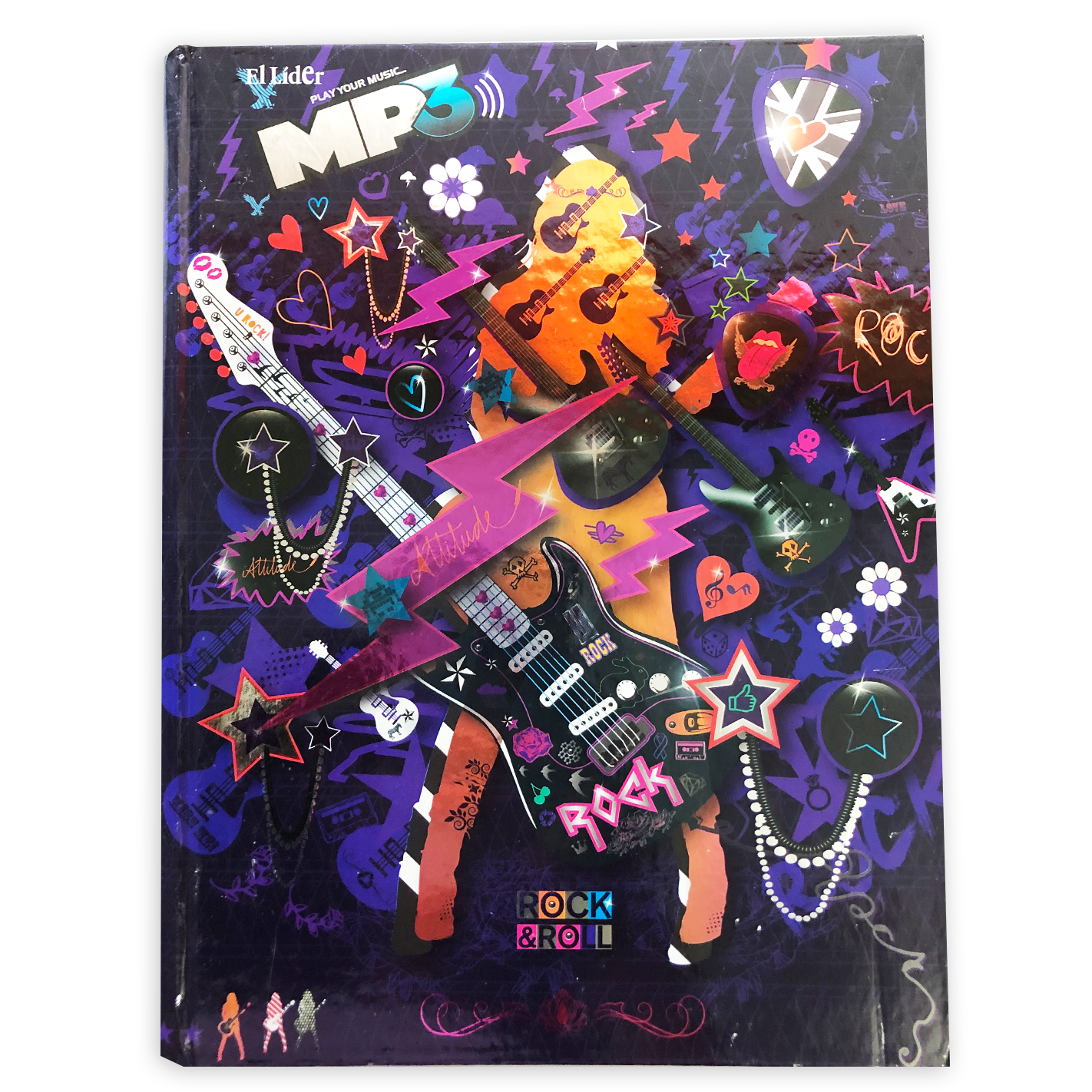 El Líder •  Libreta grande carpeta dura "MP3 Femenina"